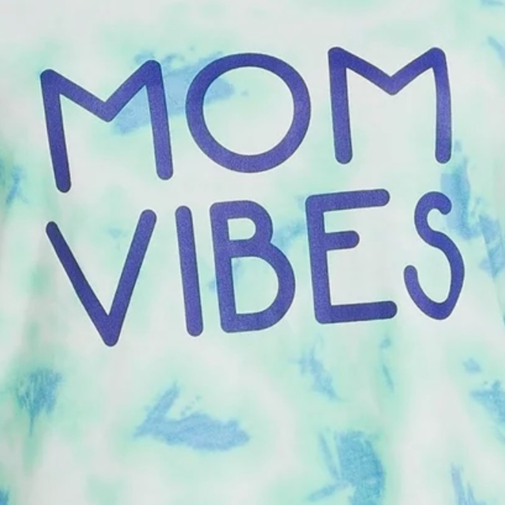 💛🦢5 FOR $10!!! 🦢💛 Mom Vibes tie dye tee - Picture 2 of 4